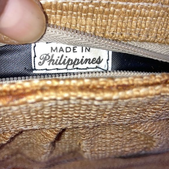 Womens Handmade Philippines Burlap Cosmetic Bag, Eye Glass Case, Box - Picture 2 of 11